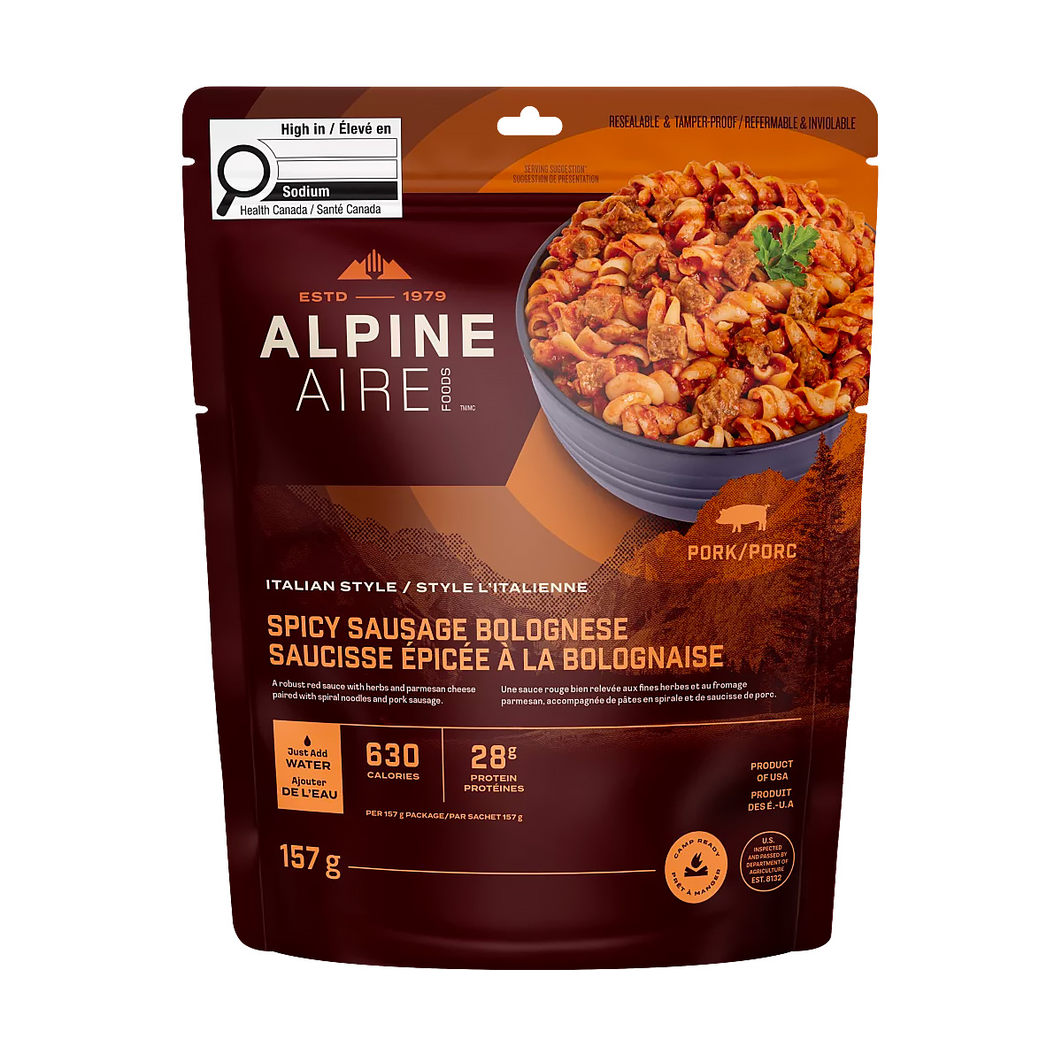AlpineAire Foods - Spicy Sausage Bolognese