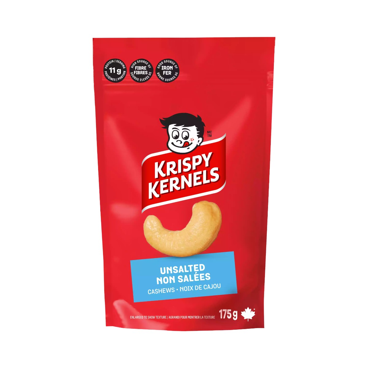 Krispy Kernels - Noix de cajou non salé 175 g