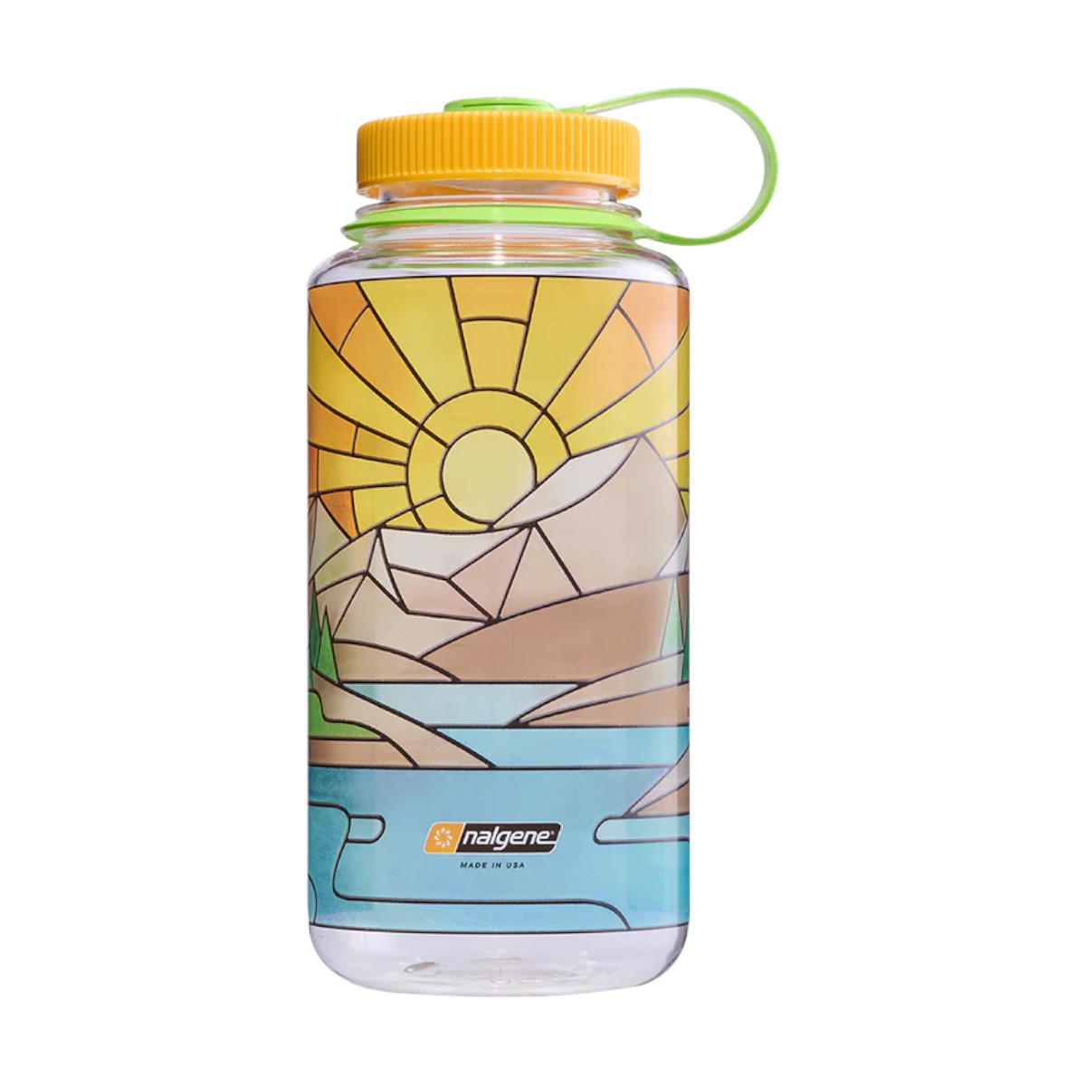 Nalgene - Wide Mouth Stained Glass Print Bottle