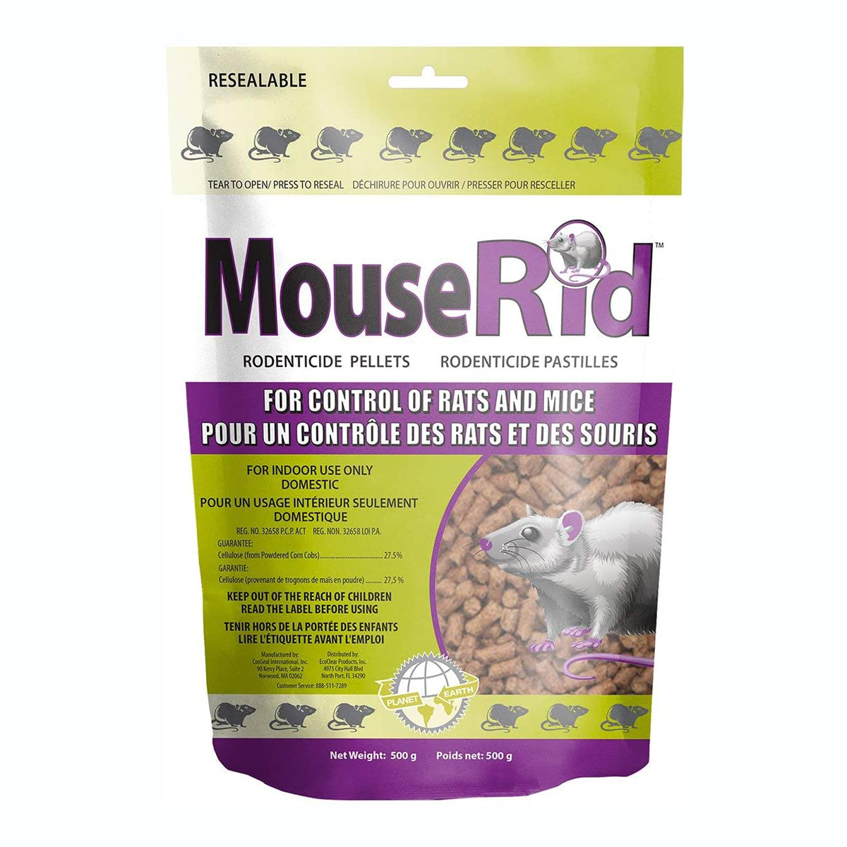 Ecoclear Products - MouseRid Pellets Against rodents