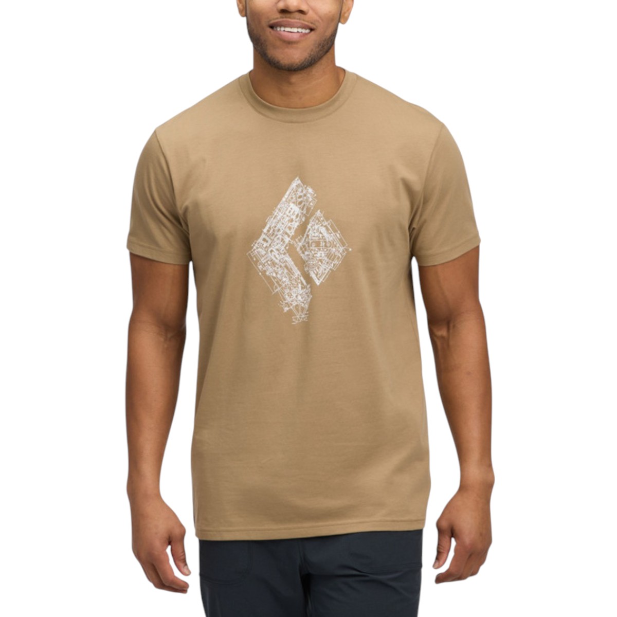 Black Diamond Equipment - T-shirt à manches courtes Engineered Diamond pour homme