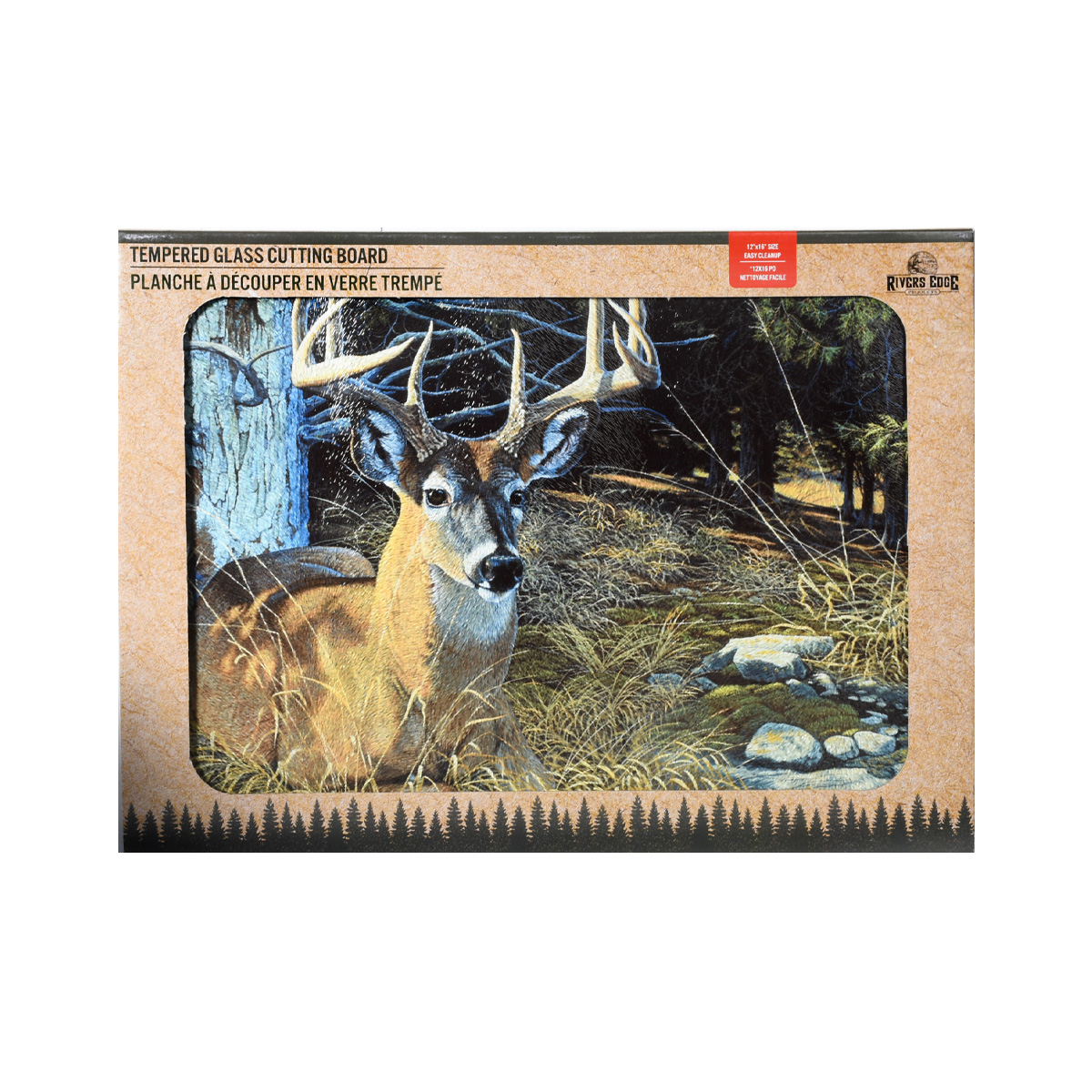 Rivers Edge Products - Planche à découper Deer Scenes