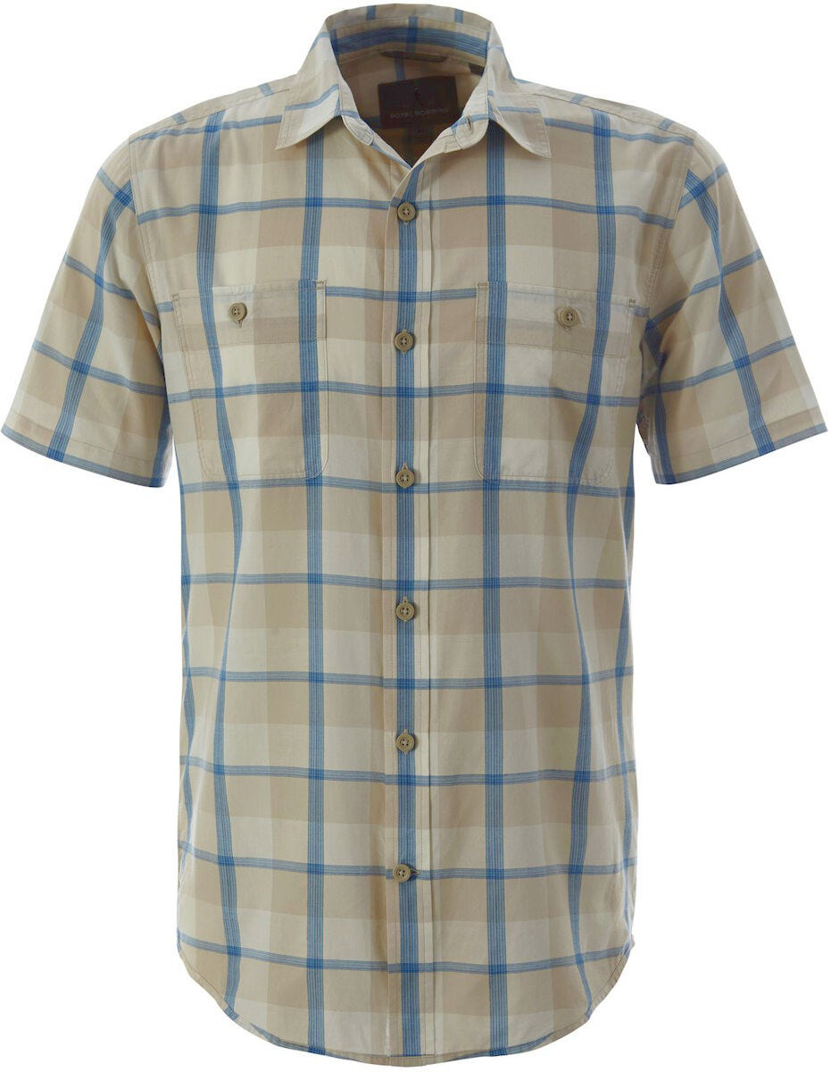 Chemise Royal Robbins Homme Taille M - Manches Courtes Carreaux - Coton - Outdoor