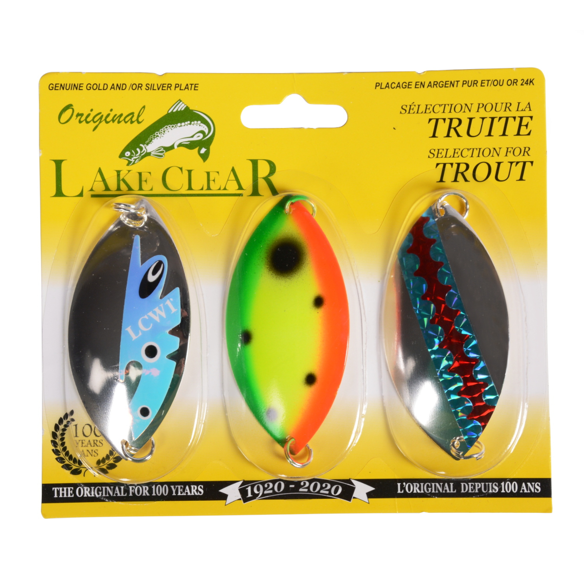 Lake Clear - 3 Wabbler Spoons kit