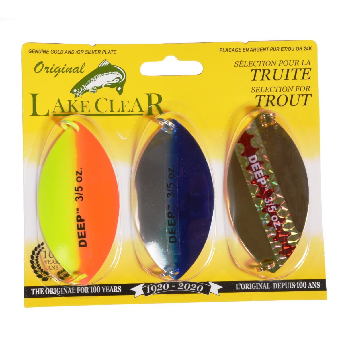 Lake Clear - 3 Wabbler Deep Spoon Kit
