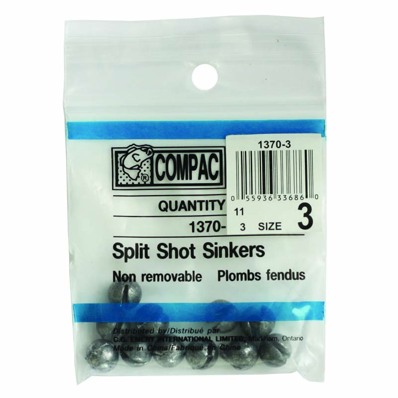 Compac - Non-Removable Split Shot Sinkers