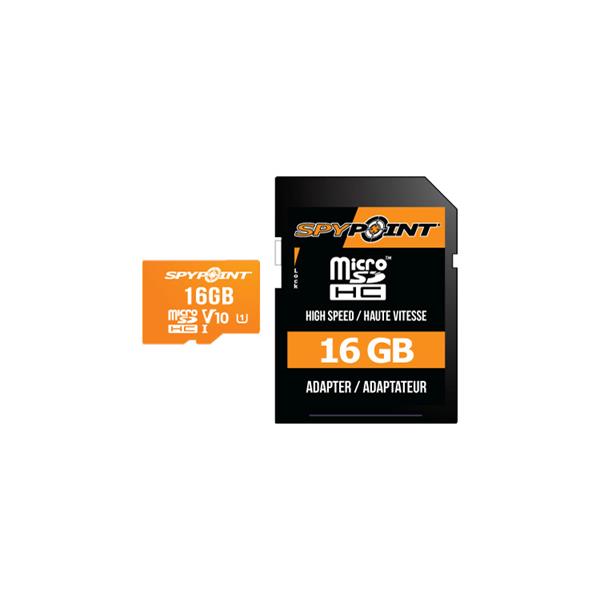 Spypoint - Carte mémoire Micro SD 16 GB