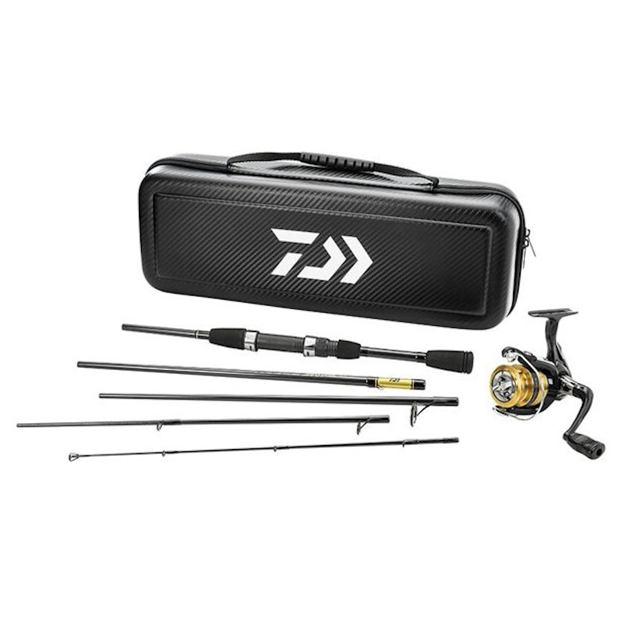 Daiwa - Ensemble à lancer léger Carbon avec étui de transport