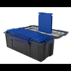 Toolbox Tackle Box Fishing Box Portable Tackle Storage Cooler Can Sit with  4 Liftable Leg and Hidden Foldable Backrest for Wild Fishing Ice Bucket 32L
