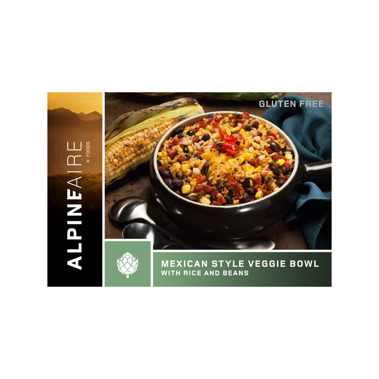 AlpineAire Foods - Bol végé de style mexicain avec riz et fèves