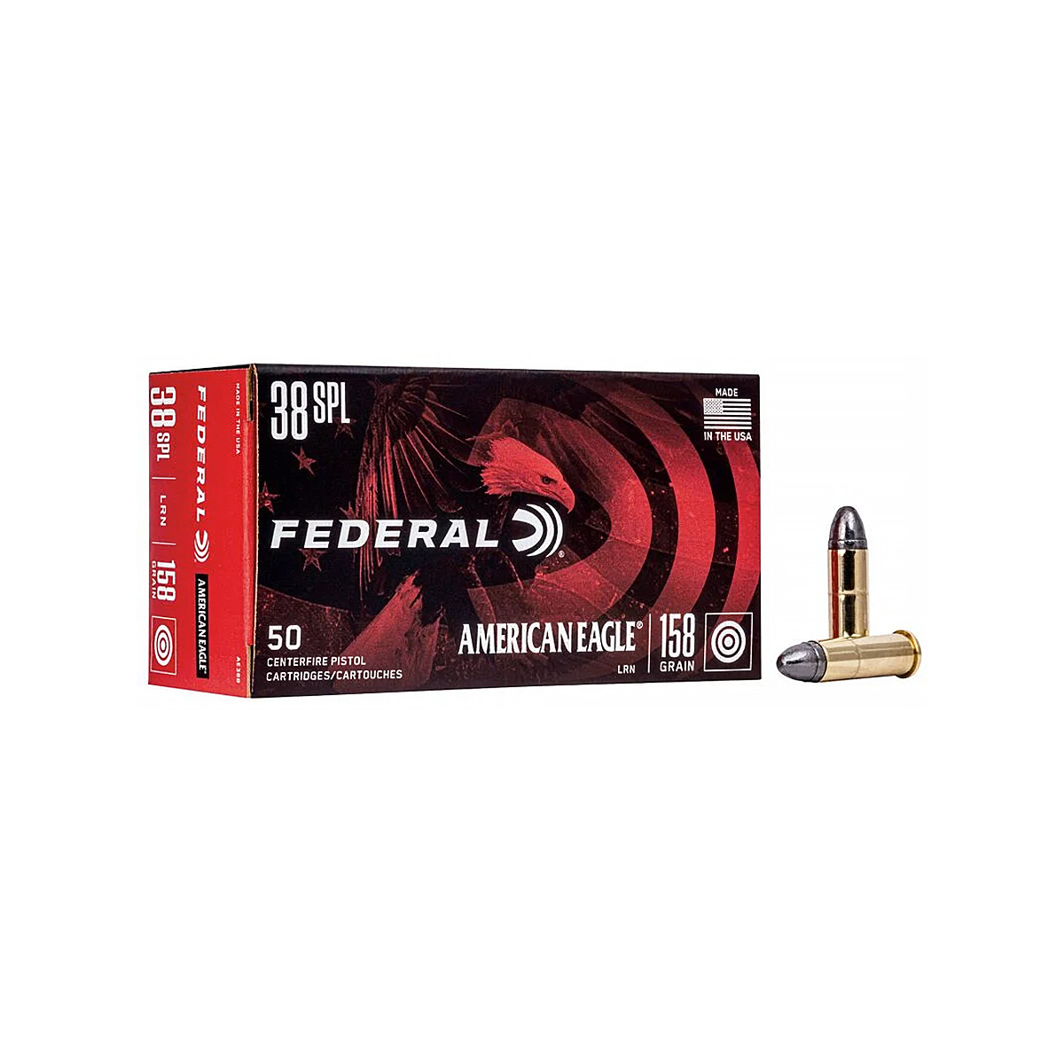 Federal Ammunition - American Eagle Handgun 38 SPL 158 GR
