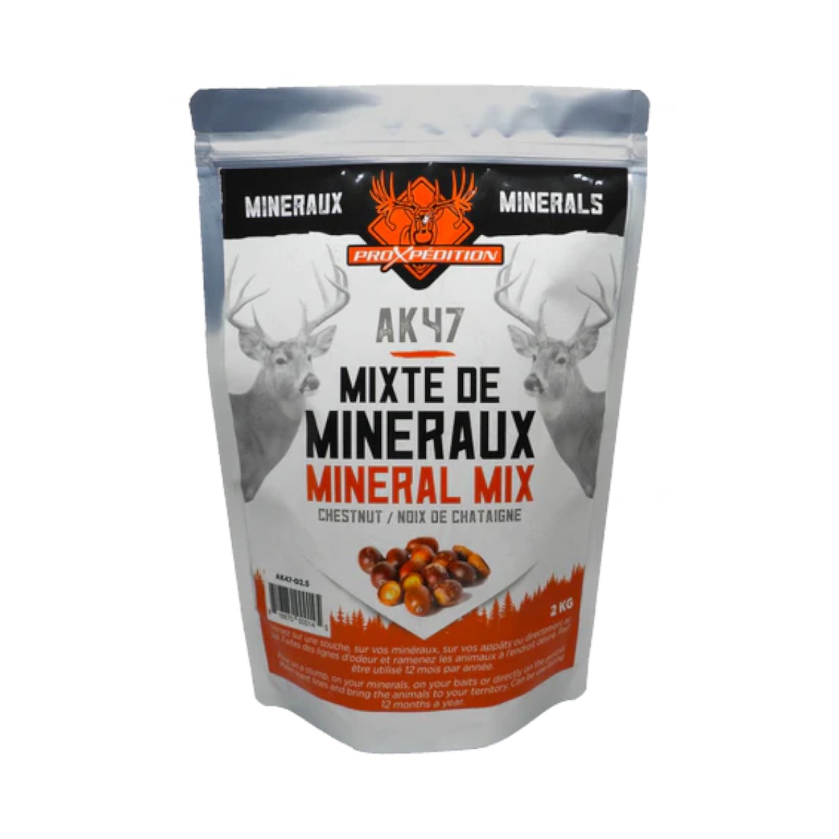 ProXpédition - AK47 Minerals Chestnut for Deer 2 kg