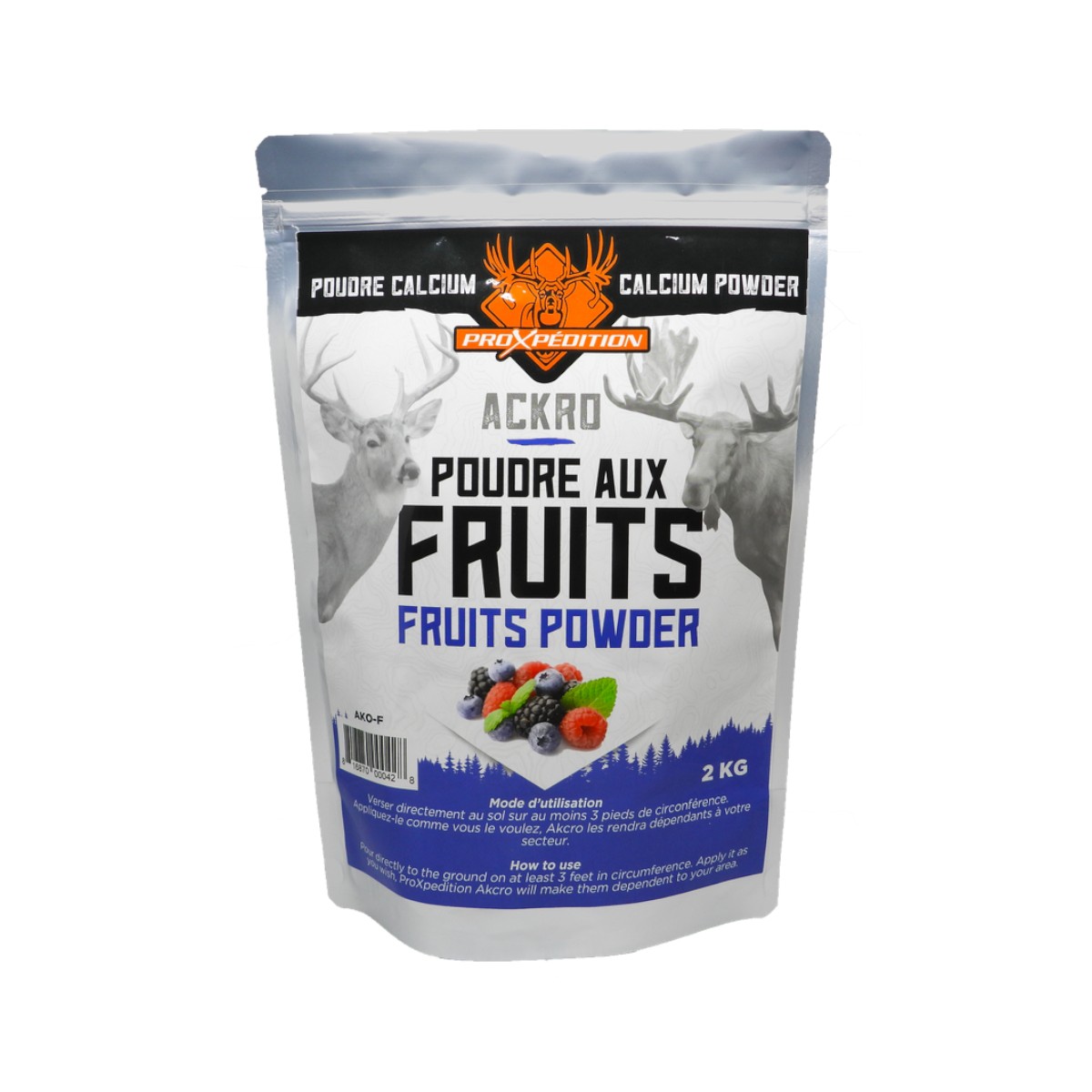 ProXpédition - Akcro Wildberry Flavoured Calcium Powder With Vitamins