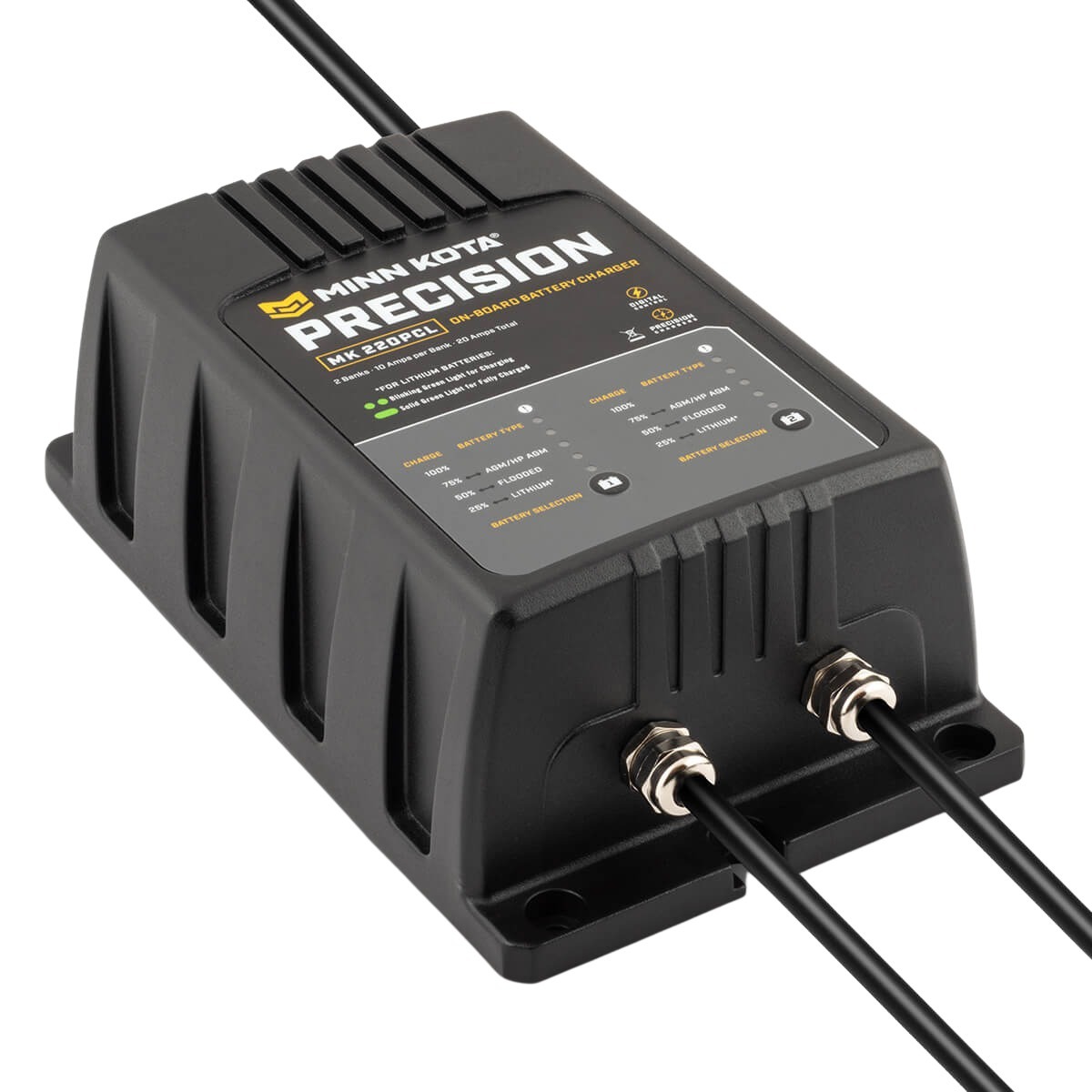 Minn Kota - MK-220PCL On-Board Precision Charger 2 bank x 10 amps