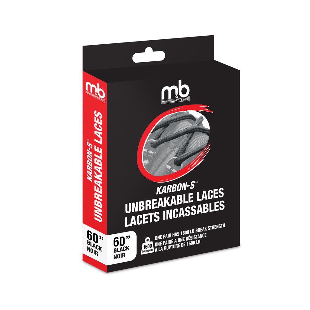 Moneysworth Best - Lacets incassables Karbon-S