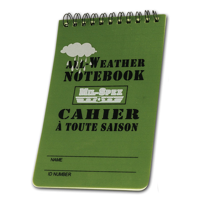 Mil Spex - Waterproof Tactical Notebook