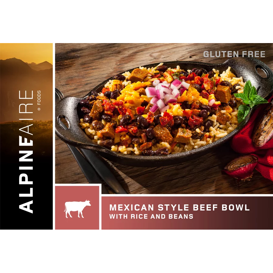 AlpineAire Foods - Bol de bœuf à la mexicaine (avec riz et haricots)