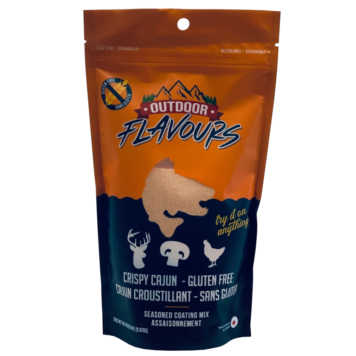 Outdoor Flavours - Crispy Cajun Seasoned Coating Mix - Gluten Free
