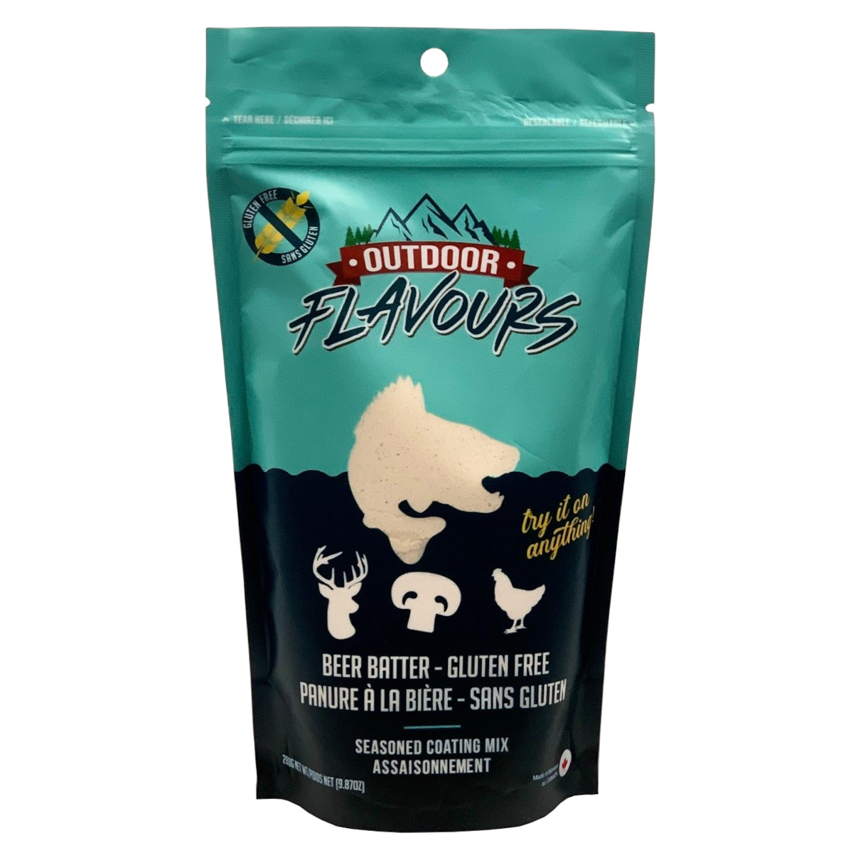 Outdoor Flavours - Beer Batter Seasoned Coating Mix - Gluten Free