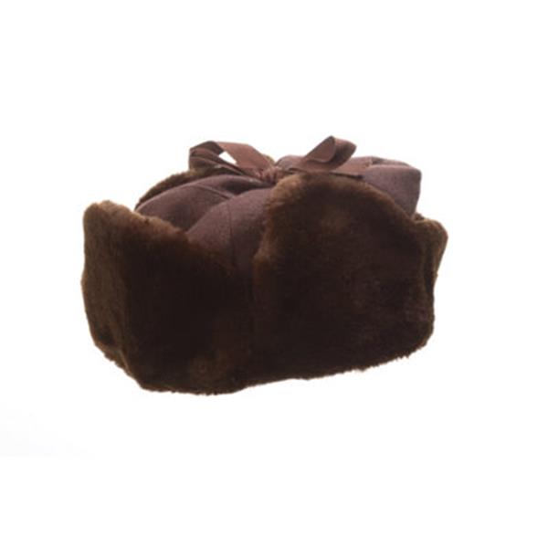 Crown Cap - Acrylic Faux Fur With Melton Hat