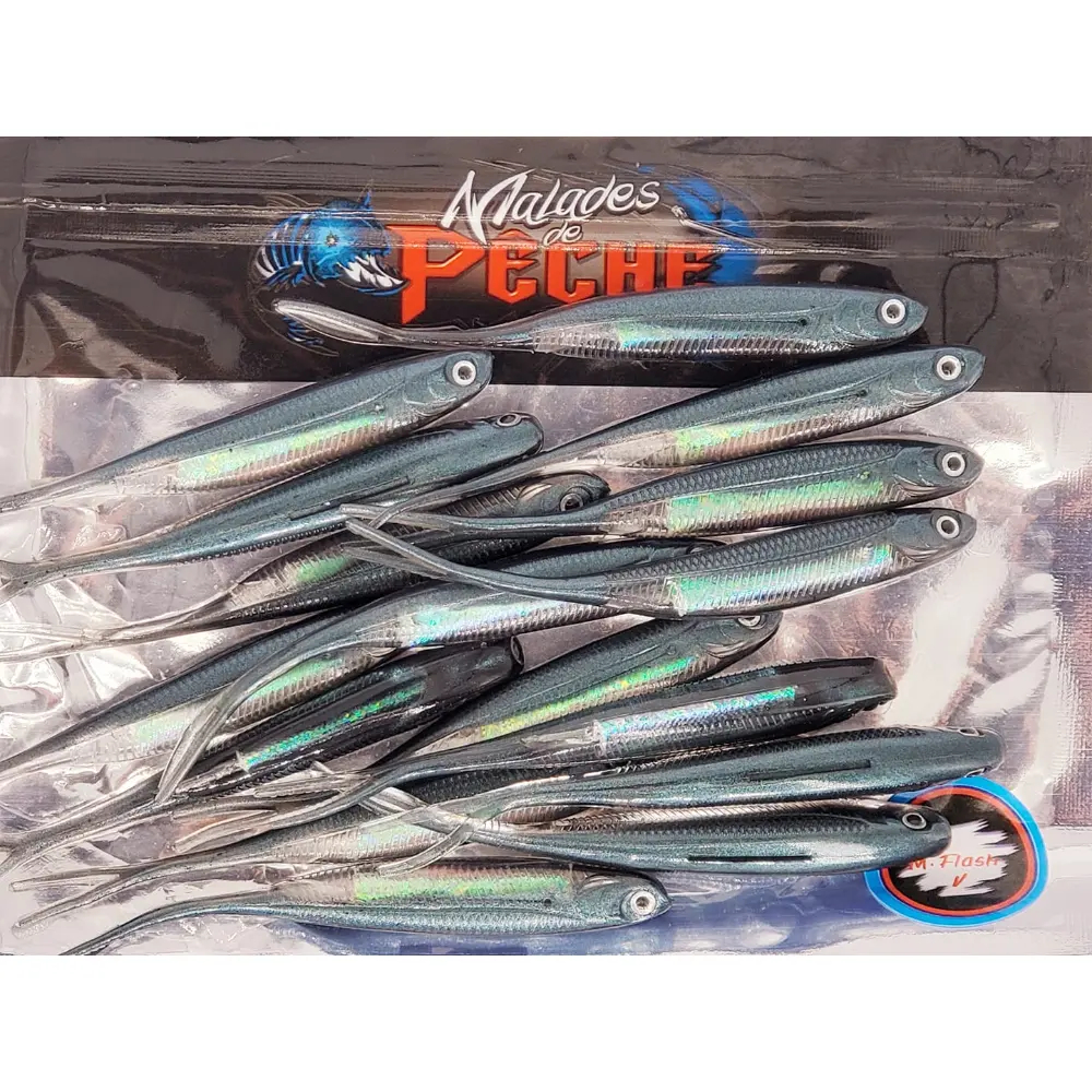 Malades de Pêche - Leurres M Flash V-Tail - 3.5"