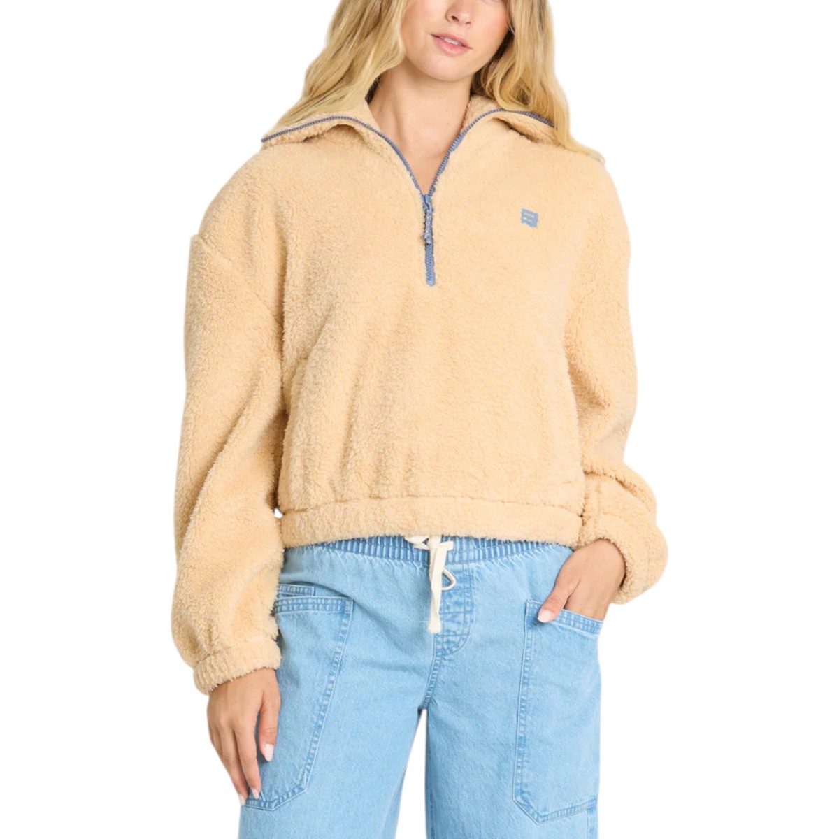 Billabong - Veste à demi fermeture à glissière Barra Sherpa  pour femme