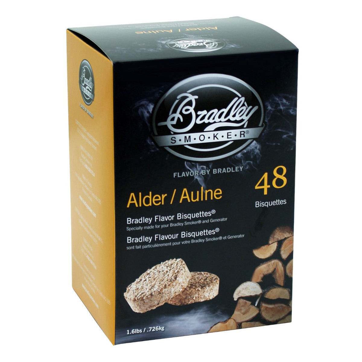 Bradley Smoker - Alder Flavor Bradley Smoker Bisquettes 48 Pack