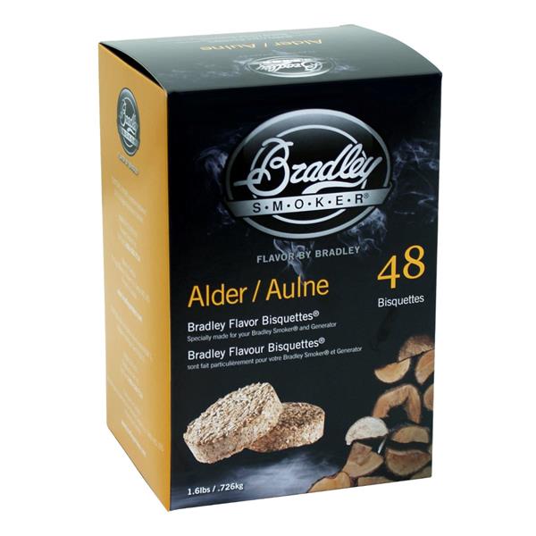 Bradley Smoker - Paquet de 48 bisquettes pour fumoir Bradley à saveur d'aulne