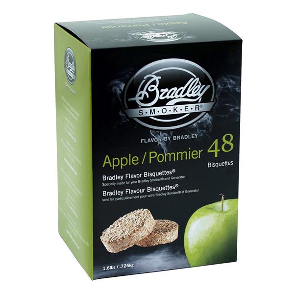 Bradley Smoker - Apple Flavored Bradley Smoker Bisquettes 48 pack