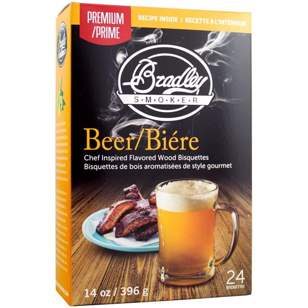 Bradley Smoker - Paquet de 24 bisquettes pour fumoir Bradley à saveur de bière