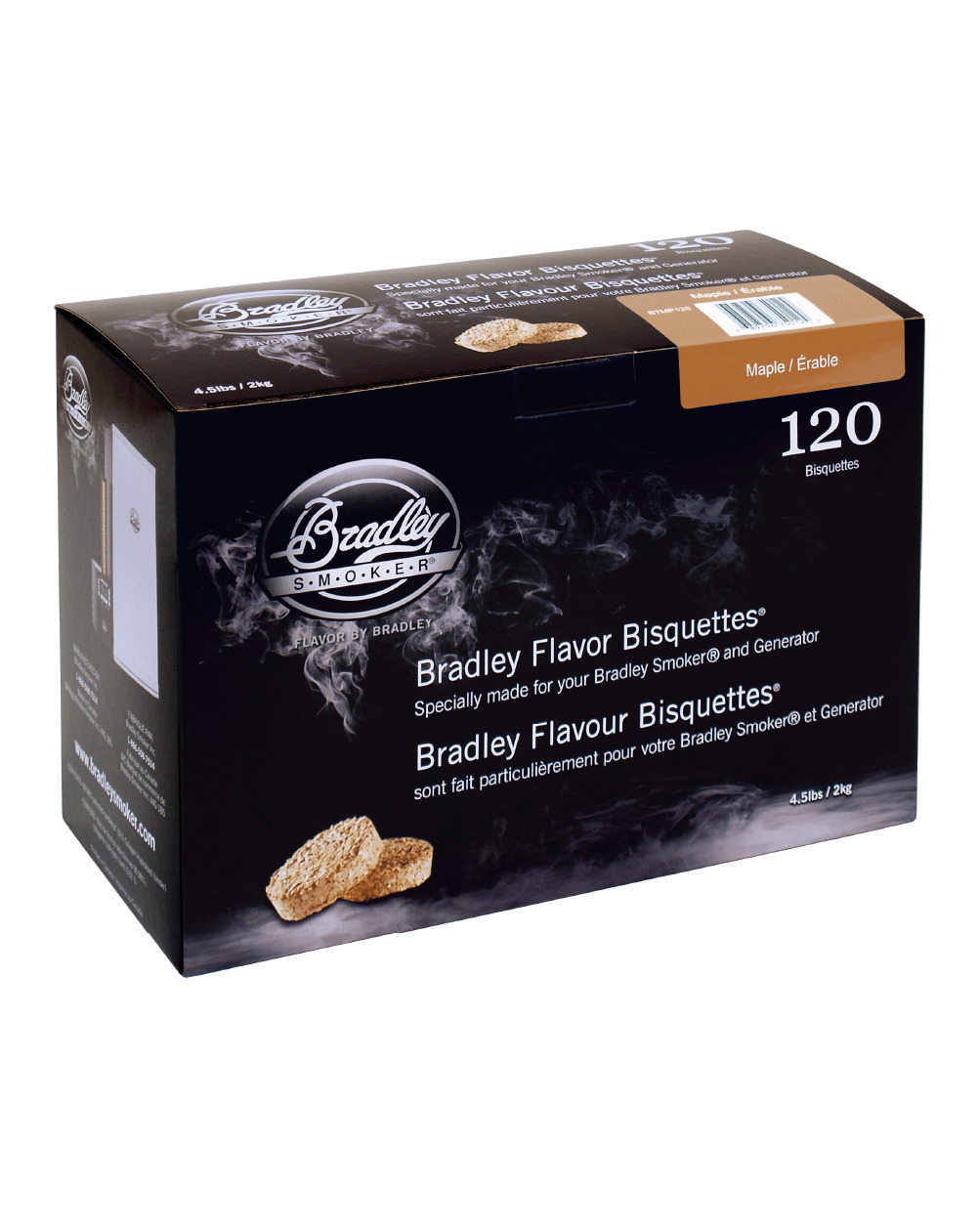 Bradley Smoker - Maple Flavored Bradley Smoker Bisquettes 120 pack