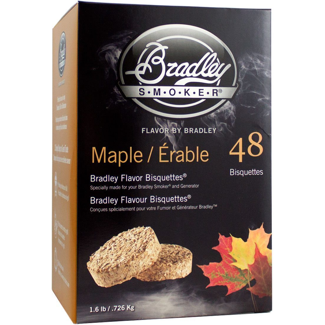 Bradley Smoker - Maple Flavored Smoker Bisquettes 48 pack