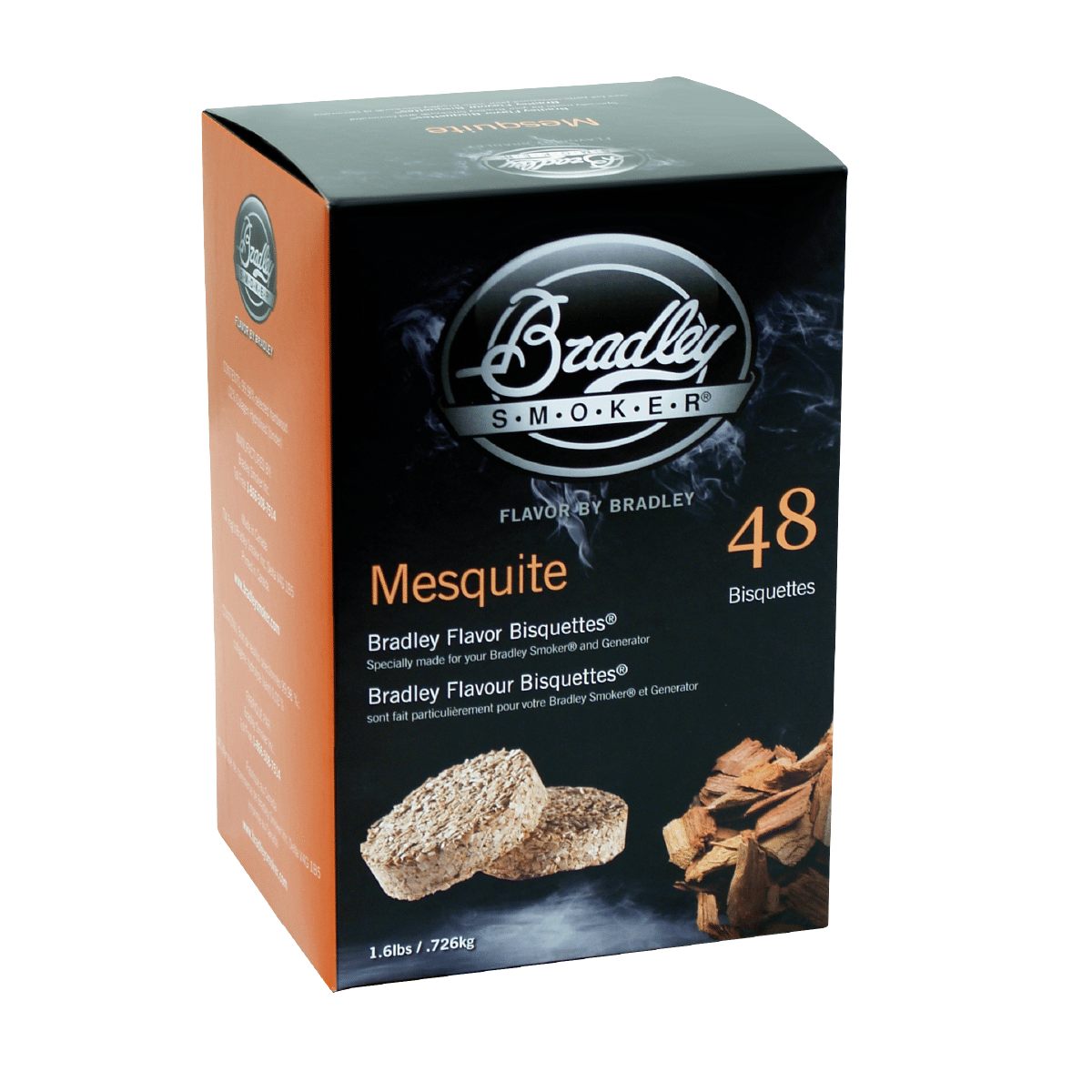Bradley Smoker - Pack of 48 Mesquite Flavored Bradley Smoker Bisquettes