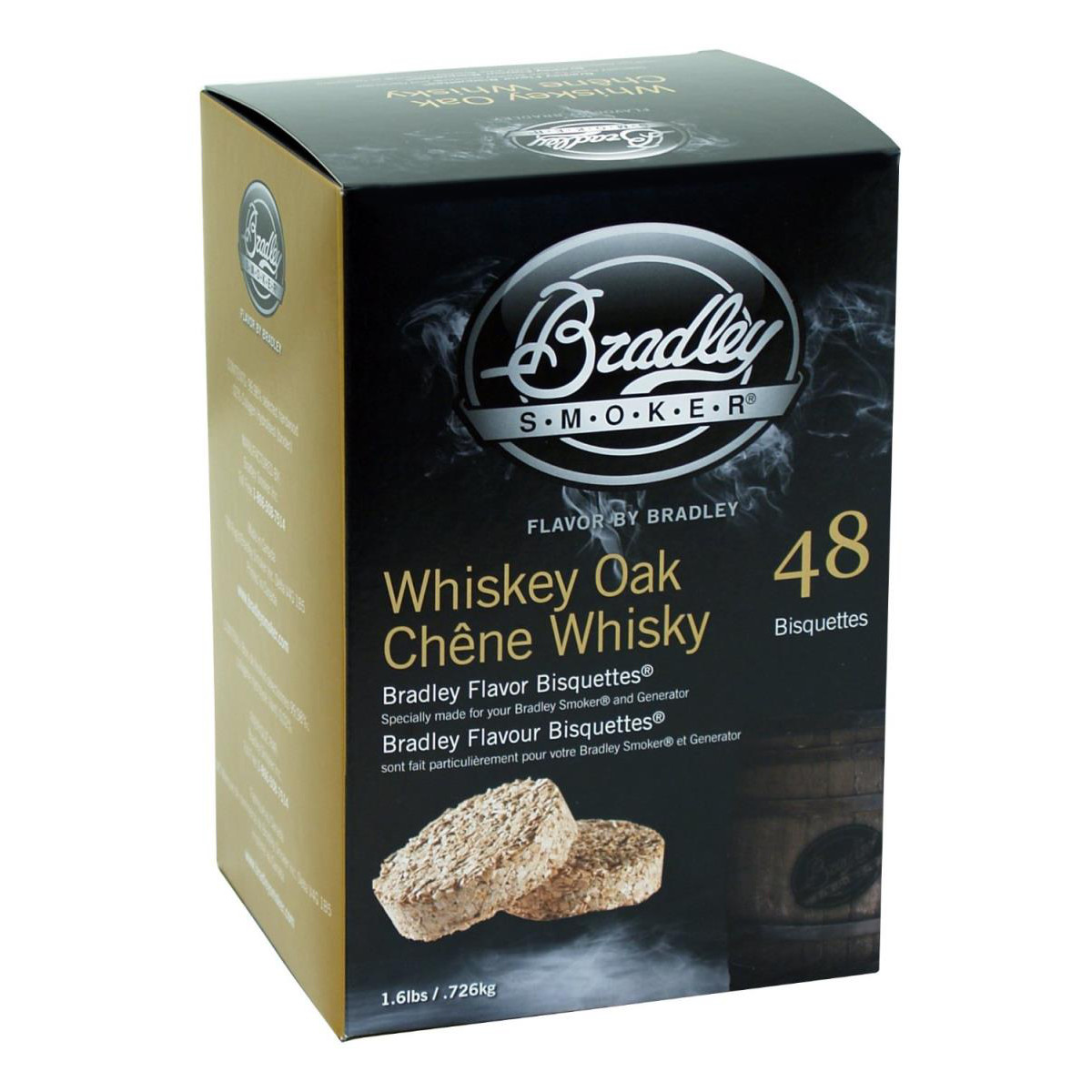 Bradley Smoker - Whisky Oak Bradley Smoker Bisquettes 48 Pack
