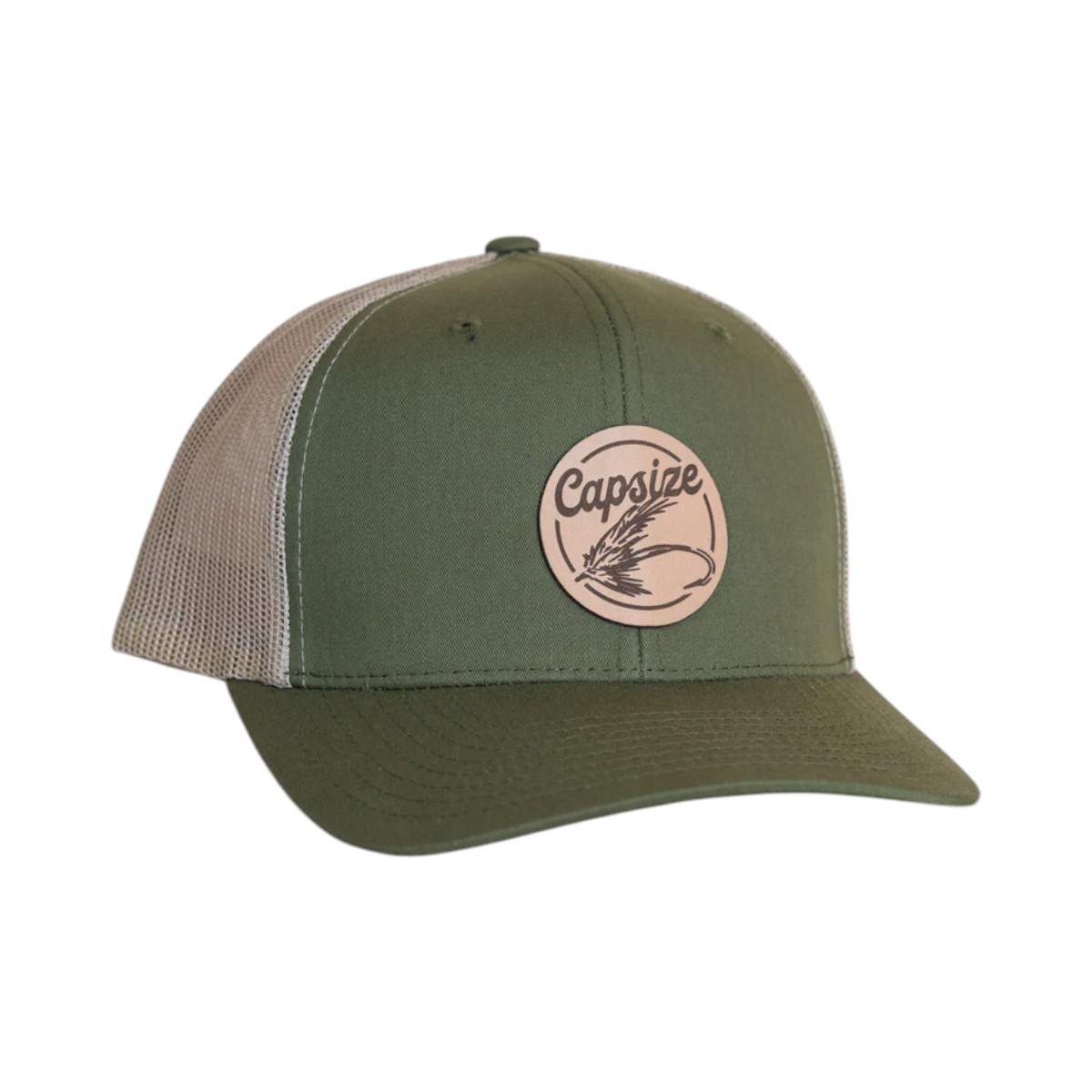 Capsize - Leather Fly Trucker Fly Fishing Hat