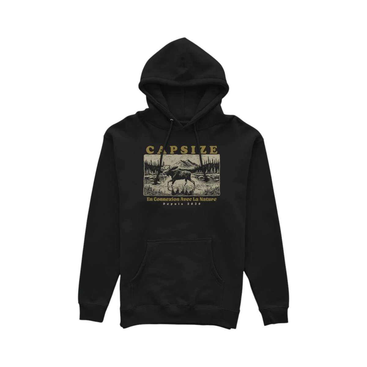 Capsize - Fly Fishing Moose Hoodie