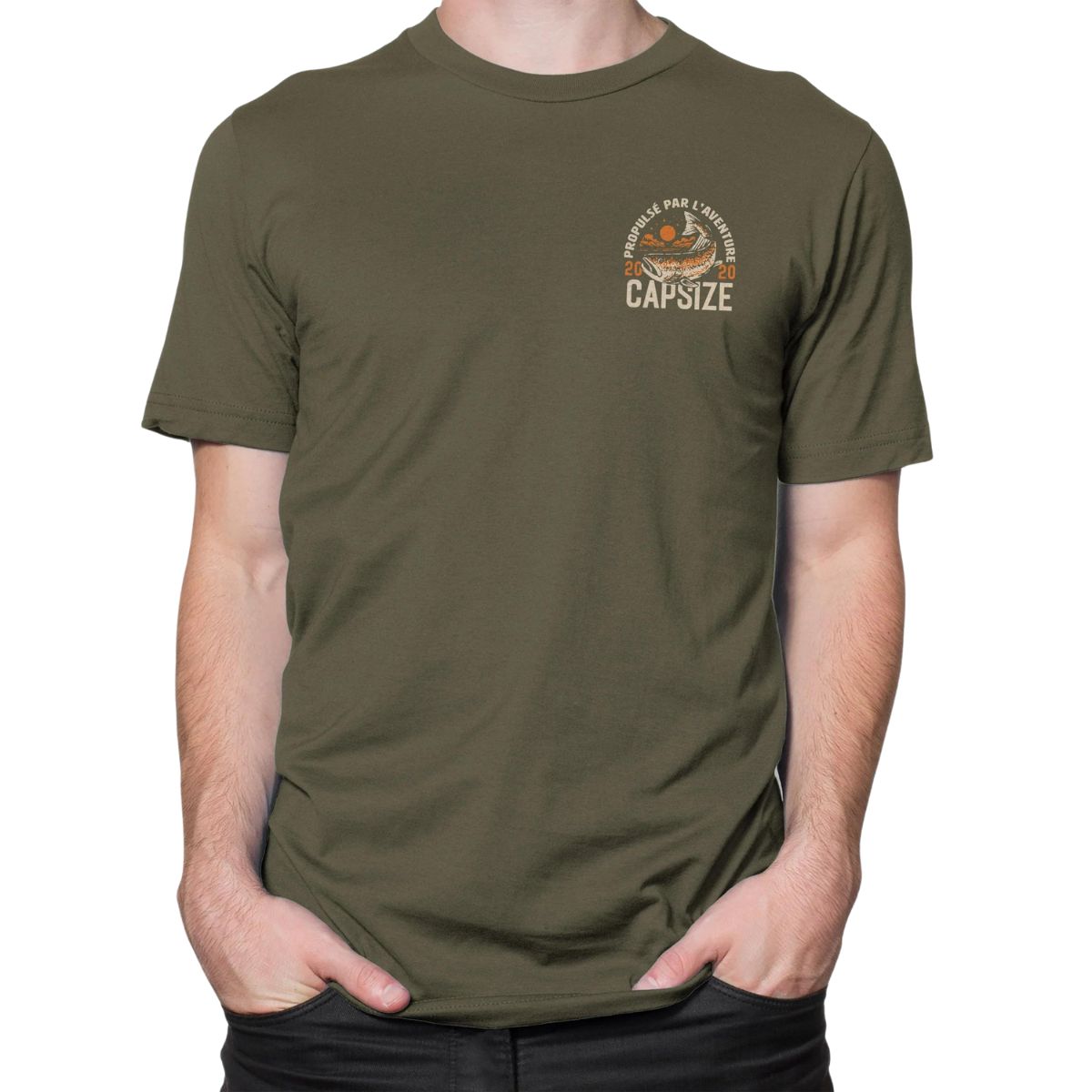 Capsize - Unisex Atumn Salmon Short Sleeve T-Shirt