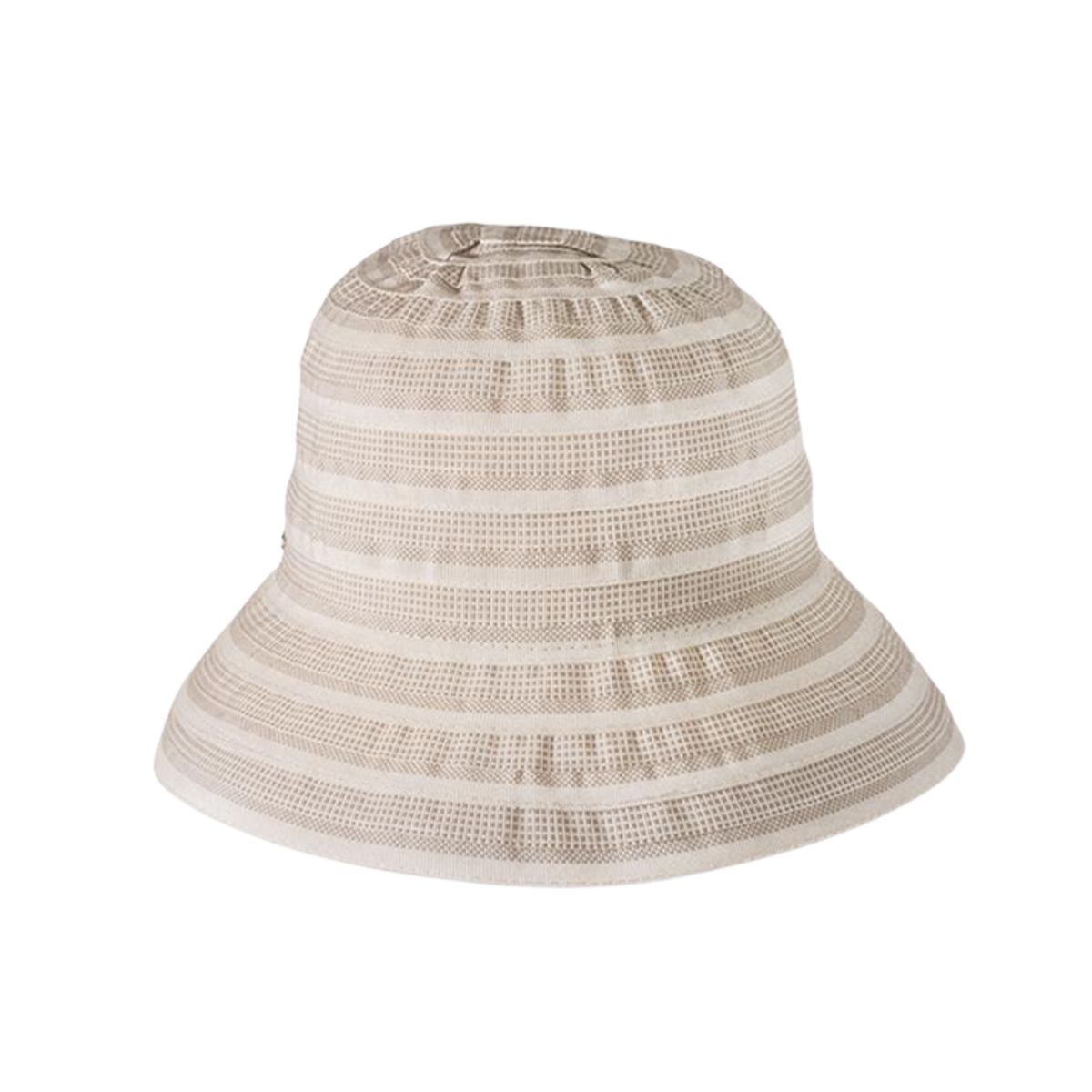 Raymond Lanctot - Women's Brizo-Rubbon Striped Cloche Hat