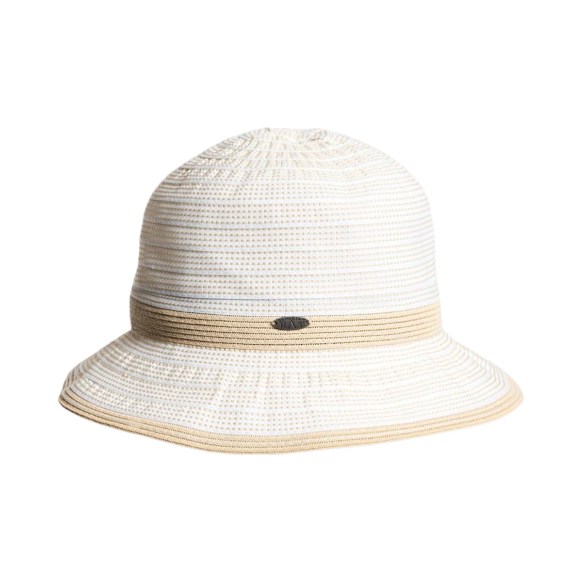 Raymond Lanctot - Clairine - Ribbon with Straw Band Cloche Hat