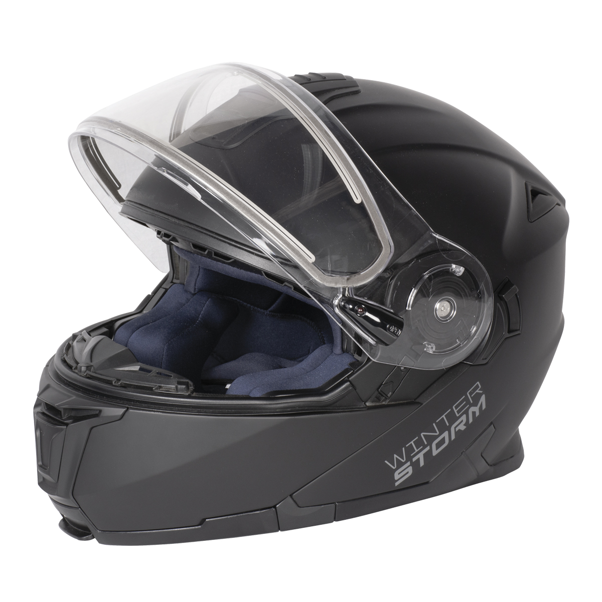Winter Storm - E-Trail Modular Snowmobile Helmet with Electric Visor