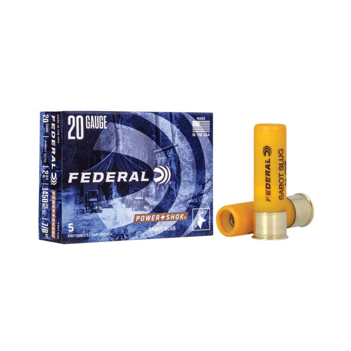 Federal Ammunition - Power Shok 20 GA 2 ¾" Sabot Slug
