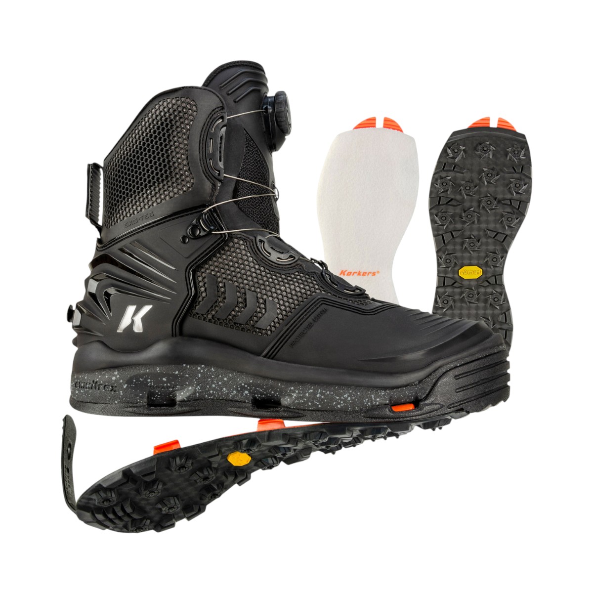 Korkers - River Ops Boa Fishing Boots with Felt & Vibram Soles