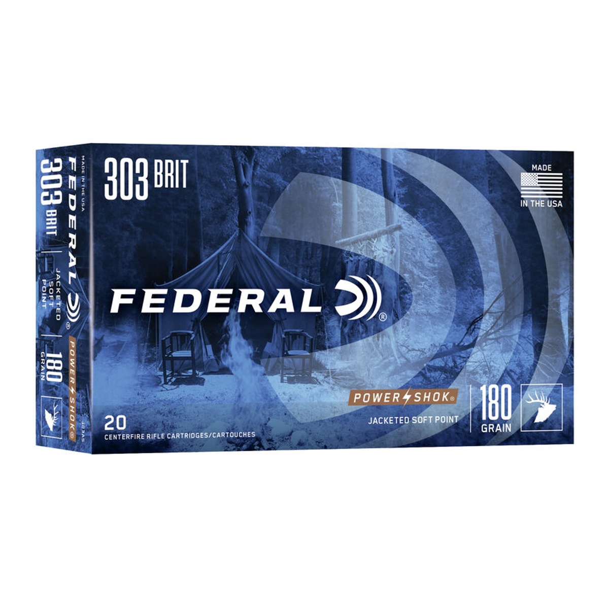 Federal Ammunition - Power-Shok Rifle 303 British 180 GR