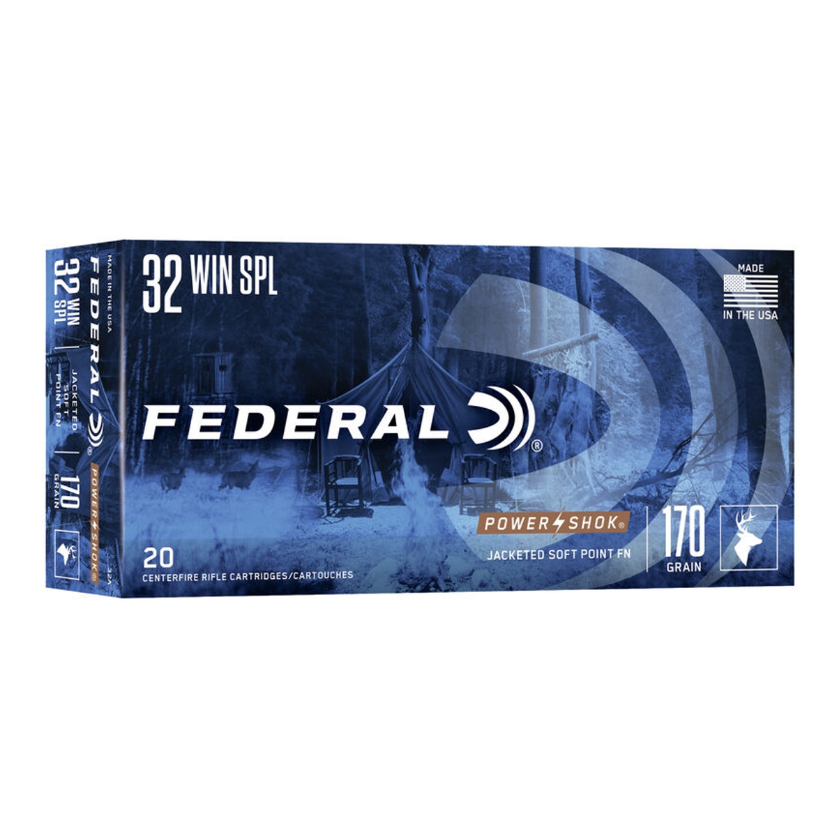 Federal Ammunition - Power-Shok SP FN 32 WIN SPL 170 GR
