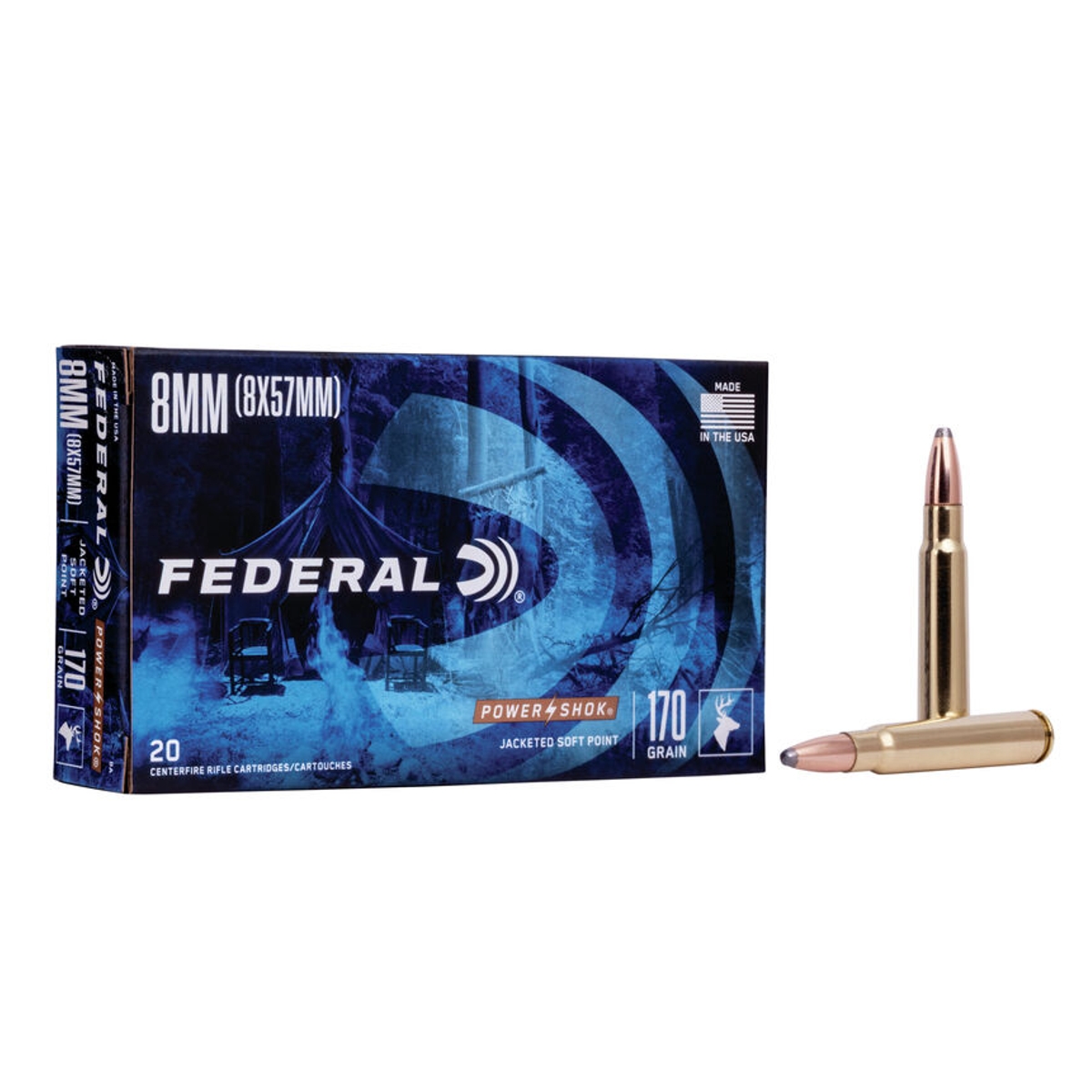Federal Ammunition - Power-Shok 8mm Mauser 170 GR