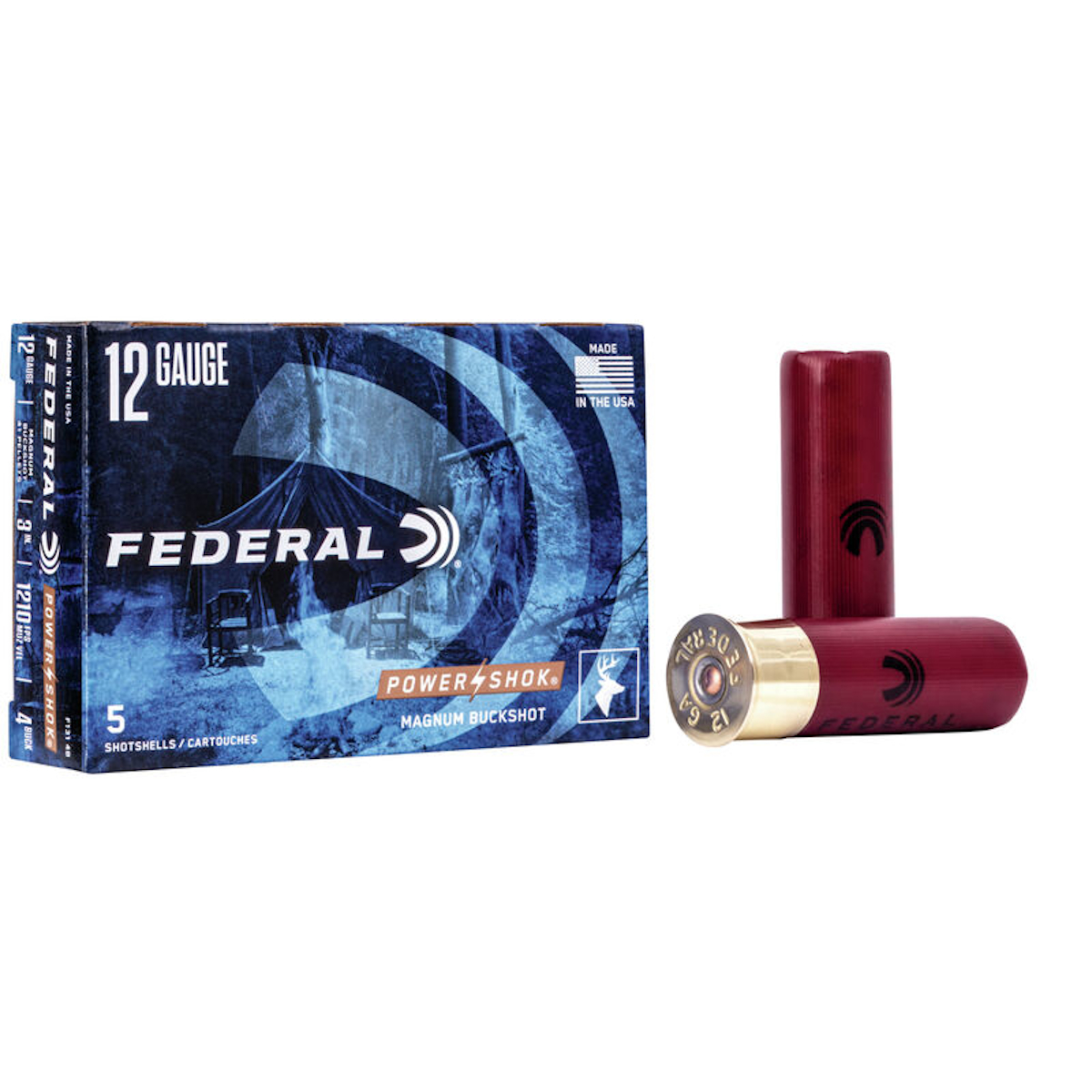 Federal Ammunition - Power-Shok 12 GA 3" #4 Buck