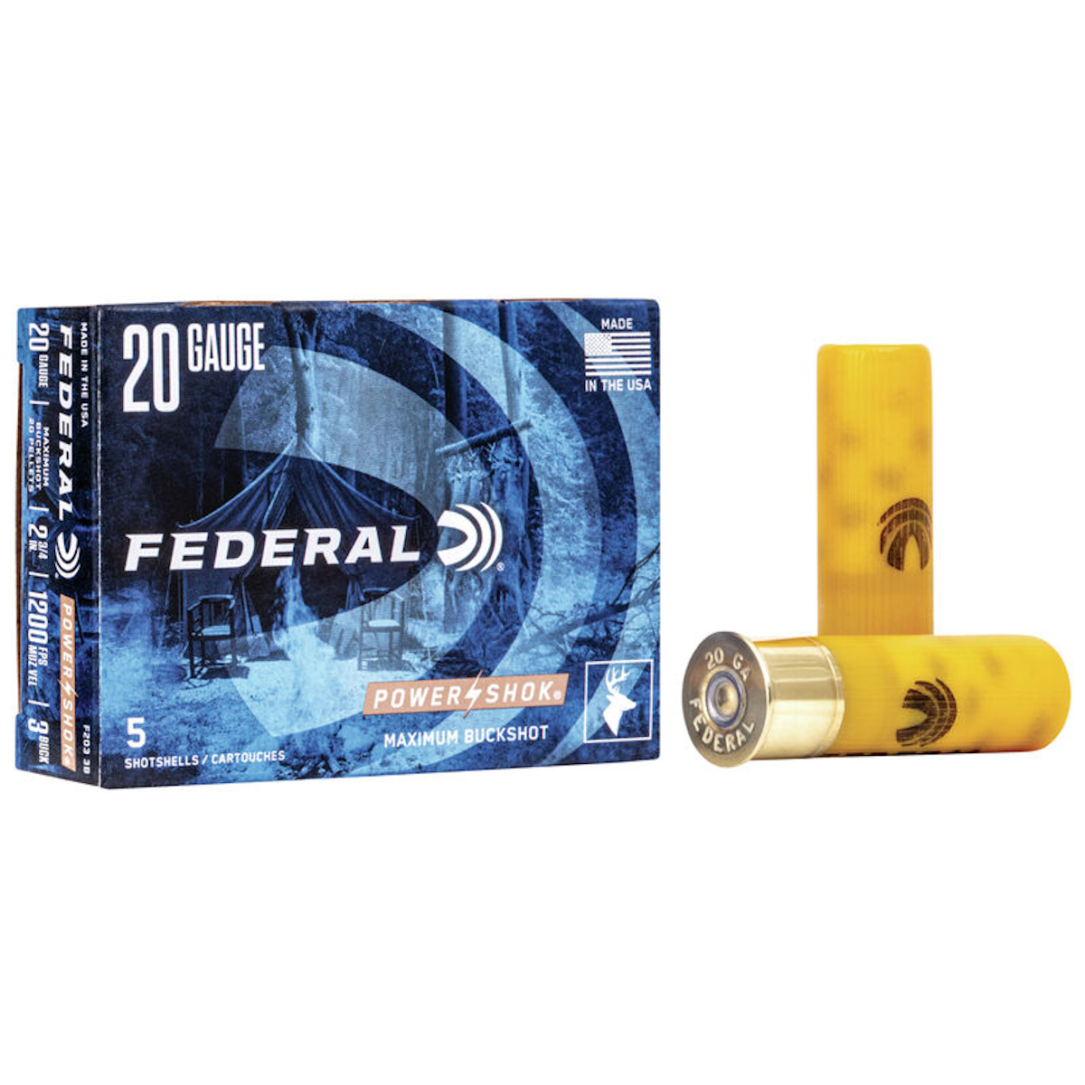 Federal Ammunition - Power-Shok 20 GA 2 ¾" #Buck