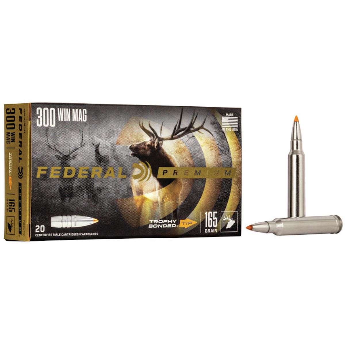 Federal Ammunition - .300 WIN. MAG. 165GR Vital-Shok Trophy Bounded Tip Ammunition
