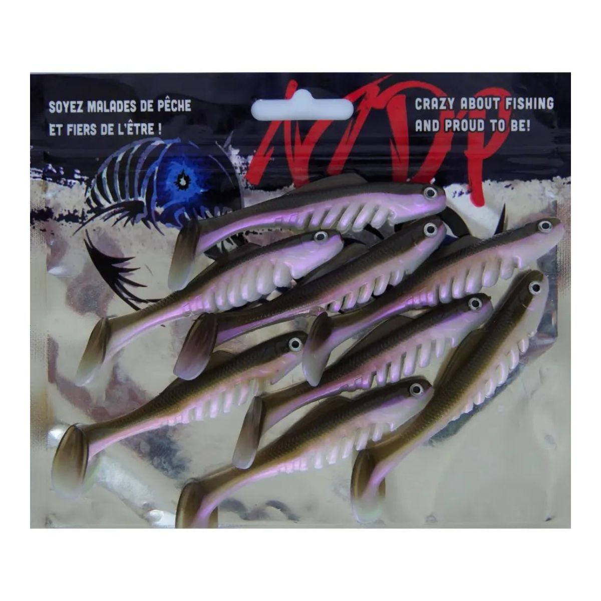 Malades de Pêche - Leurres souples Fat Wally Ripple - 3.5"