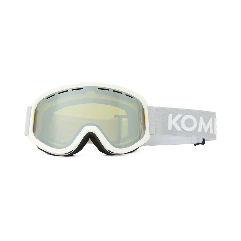 Kombi - Adult – Yellow-Silver Lens for Mixed Light – Kombi Flash Ski Goggles